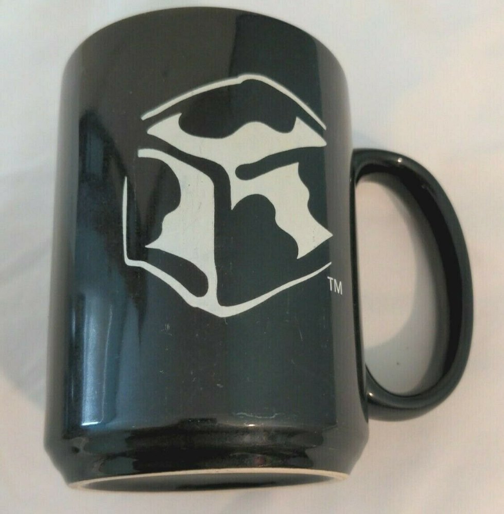 Gateway Computer Black & White Cow Logo Ceramic Coffee Mug Ted Waitt 1980s